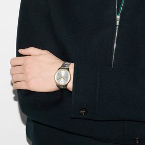 Preview image of Gucci G-Timeless 38mm Slim Two-Tone Quartz Bracelet Watch 