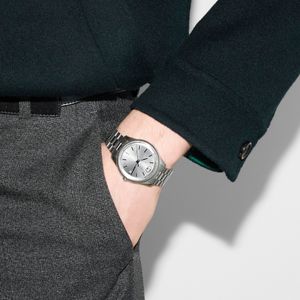 Preview image of Gucci G-Timeless 38mm Slim Silver Quartz Bracelet Watch 