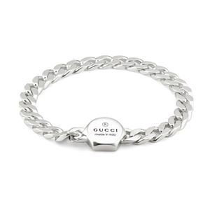 Preview image of Gucci Trademark Hexagon Silver Curb Bracelet