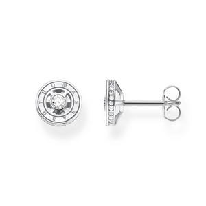 Preview image of Thomas Sabo wheel white stone Silver Stud Earrings