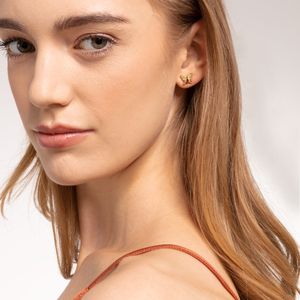 Thomas Sabo Gold Plated Butterfly Stone Studs