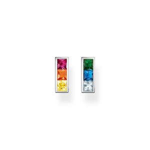 Preview image of Thomas Sabo Rainbow Stones Silver Bar Studs