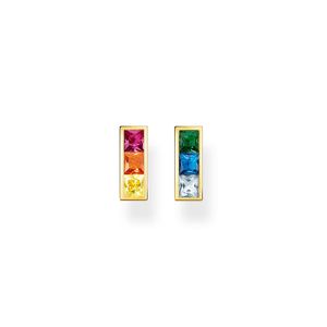 Preview image of Thomas Sabo Rainbow Stones Gold Bar Studs