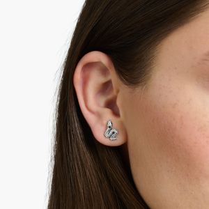 Preview image of Thomas Sabo Snake Blackened Silver Stud Earrings