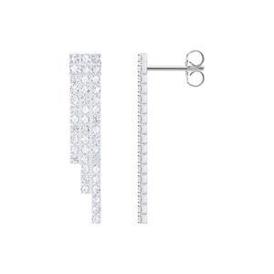 Preview image of Thomas Sabo Silver Cubic Zirconia Waterfall Stud Earrings 
