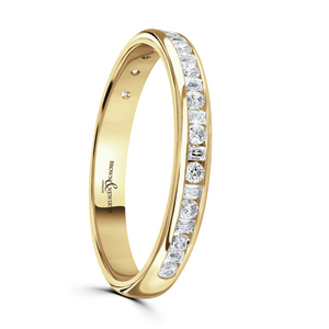 Preview image of 18ct Gold Court Diamond 0.25ct Ladies Eternity Ring