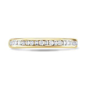 18ct Gold Court Diamond 0.25ct Ladies Eternity Ring