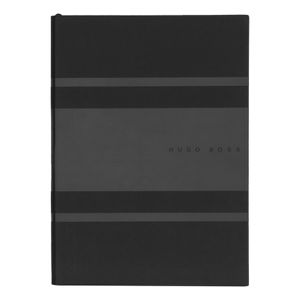 Preview image of Hugo Boss Gear Matrix Black A5 Lined Notebook
