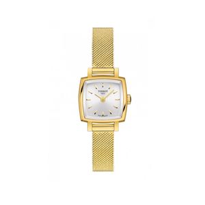 Preview image of Tissot Lovely 20mm Yellow Gold Plated Quartz Mesh Bracelet Watch