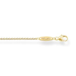 Preview image of Thomas Sabo Twisted Yellow Gold Plated Rope Chain