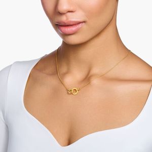 Thomas Sabo Rainbow Together Forever Gold Necklace & Bracelet Gift Set