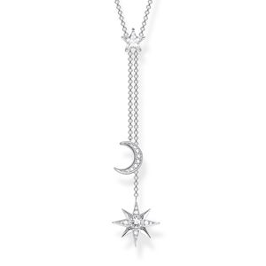 Preview image of Thomas Sabo Stone Set Star and Moon Necklace