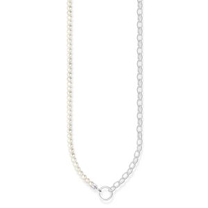 Preview image of Thomas Sabo Pearl Bead Silver Charm Necklace 
