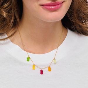 Preview image of Thomas Sabo x Haribo My GoldBear Multi Bear Gold Necklace 