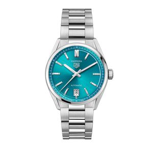 Preview image of TAG Heuer Carrera 36mm Steel Turquoise Calibre 7 Bracelet Watch