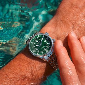 Preview image of Longines Legend Diver 39mm Steel Green Automatic Bracelet Watch
