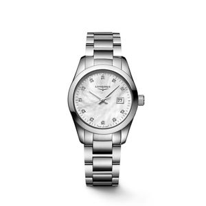 Preview image of Longines Conquest Classic 29.50mm Mother of Pearl Diamond Quartz Bracelet Watch