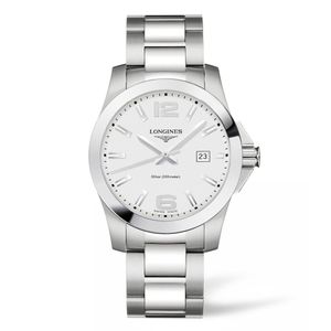 Preview image of Longines Conquest 41mm Steel Silver Quartz Bracelet Watch