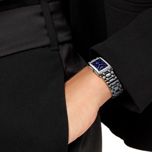 Preview image of Longines DolceVita 37mm Steel Navy Sparkle Quartz Bracelet Watch
