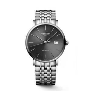 Preview image of Longines Elegant Collection 39mm Steel Grey Automatic Bracelet Watch