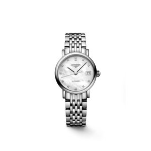 Preview image of Longines Elegant Collection 25.50mm Mother of Pearl Diamond Set Automatic Bracelet Watch
