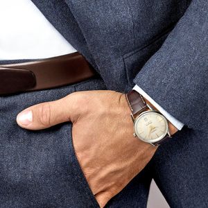 Preview image of Longines Flagship Heritage Automatic Mens Brown Strap Watch