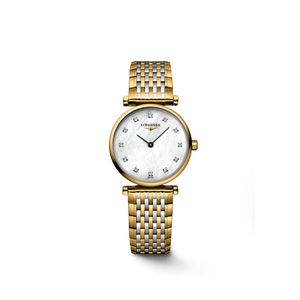 Preview image of La Grande Classique de Longines 24mm Two-Tone Mother of Pearl Diamond Quartz Bracelet Watch