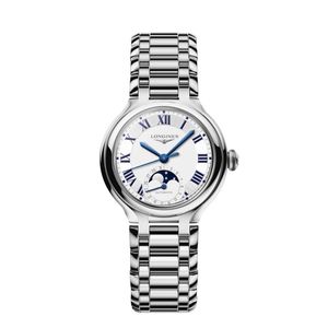Preview image of Longines Primaluna Moonphase 34mm Silver Automatic Bracelet Watch