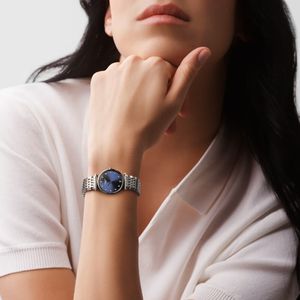 Preview image of La Grande Classique De Longines 24mm Blue Diamond Set Steel Quartz Bracelet watch