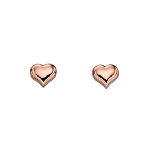 Preview image of  Little Star Emily Rose Gold Heart Stud Earrings