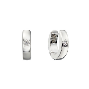 Preview image of  Little Star Lottie Diamond Hoop Earrings