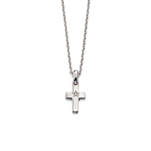 Preview image of Little Star Grace Diamond Cross Necklace