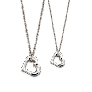 Preview image of Little Star Open Heart Mummy & Me Necklace Gift Set
