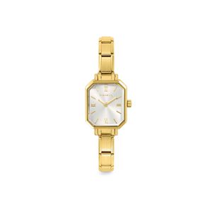 Preview image of Nominations Composable Time Paris Rectangular 22mm Yellow PVD Quartz Watch