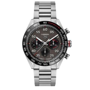 Preview image of TAG Heuer Carrera Porsche Special Edition 44mm Black Heuer 02 Automatic Bracelet Chronograph Watch