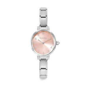 Preview image of Nominations Composable Paris Oval 2.6mm Pink Steel Quartz Watch 