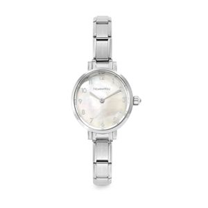 Preview image of Nominations Composable Paris Oval 2.6mm Mother Of Pearl Steel Quartz Watch 