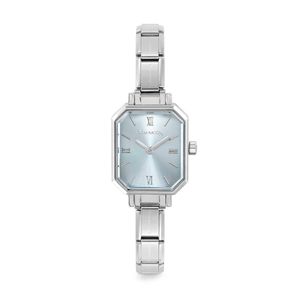 Preview image of Nominations Composable Paris Rectangular 2.3mm Sky Blue Steel Quartz Watch 