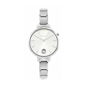 Preview image of Nominations Composable Paris 31mm Silver Zirconia Steel Quartz Watch 