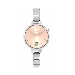 Preview image of Nominations Composable Paris 31mm Pink Zirconia Steel Quartz Watch 
