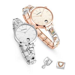 Nominations Composable Paris 31mm Mother Of Pearl Zirconia Steel Watch 