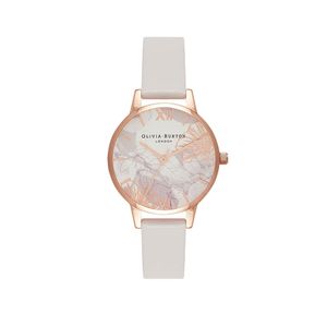 Preview image of Olivia Burton Abstract Florals 30mm Rose Gold & Blush Strap Watch