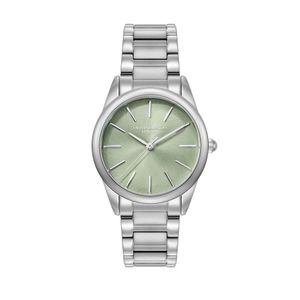 Preview image of Olivia Burton Glowful 34mm Mint Green & Silver Bracelet Watch