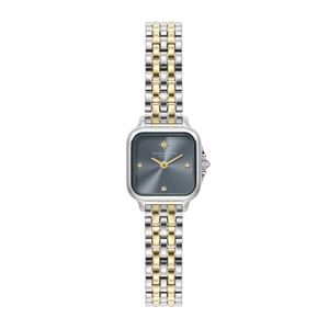 Preview image of Olivia Burton Mini Grosvenor 20mm Chalk Blue & Two Tone Bracelet Watch