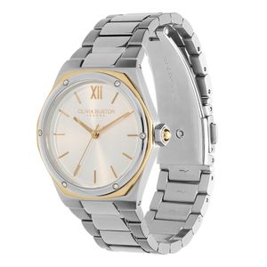 Olivia Burton Sports Luxe Hexa 33mm Stone Set Bracelet Watch 