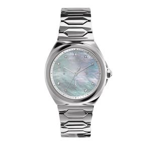 Preview image of Olivia Burton Lustre 36mm Multi-Function Light Gray mother of pearl Bracelet Watch