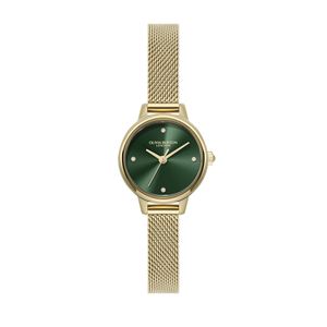 Preview image of Olivia Burton Classic Mini 23mm Forest Green & Gold Mesh Bracelet Watch
