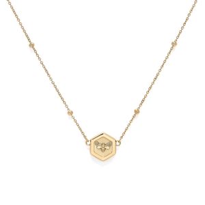 Preview image of Olivia Burton Minima Bee Gold Pendant Necklace