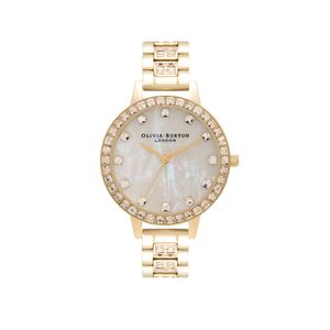 Preview image of Olivia Burton Treasure 34mm Stone Set Gold Tone Bracelet Watch 