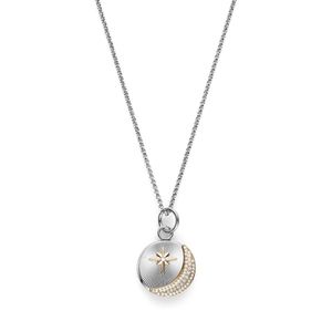 Preview image of Olivia Burton Celestial Star and Moon Silver Tone Necklace